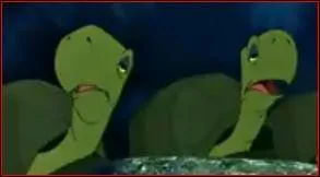 Dans quel dessin anim de Disney peut-on voir ces tortues?