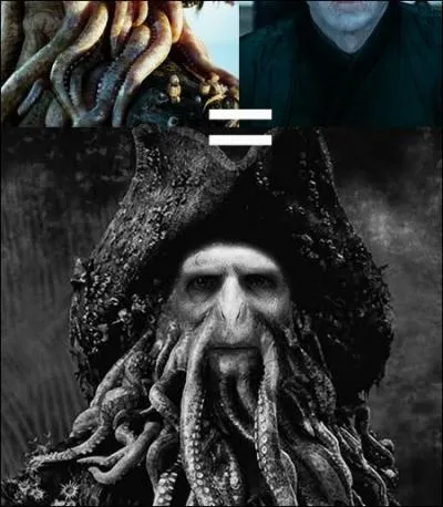 Pour le fan de sagas cinématographiques, Voldemort prouve qu'en vrai méchant, il peut incarner tous les méchants, en l'occurrence Davy Jones, que l'on retrouve dans...
