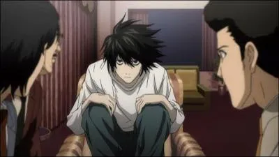 Combien de cubes de sucre L met-il dans son café lors de son premier rendez-vous avec le père de Light et les autres ?