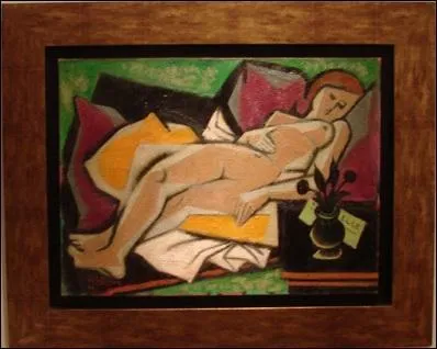 Qui a peint " Nu couché sur des coussins violets" ?