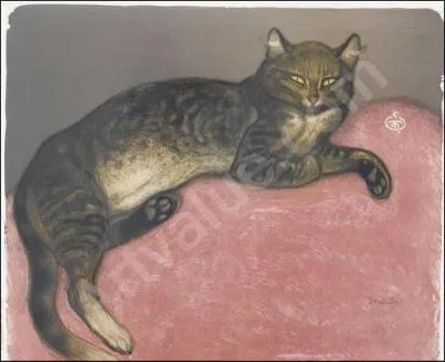 Qui a peint "Chat sur un coussin" ?