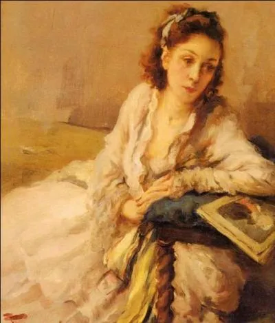 Qui a peint "Lady reposant sur un coussin" ?