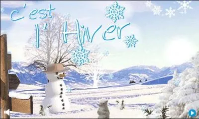 Dans l'hémisphère nord, l'hiver commence le 21 ou 22 décembre. Le jour est plus court que la nuit. C'est...