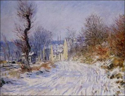 Qui a peint "Route de Giverny en hiver" ?
