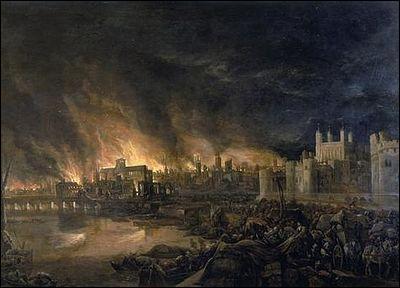 En 1666, la ville de Londres a été ravagée par un grand incendie.