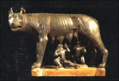 De quelle ville la louve est-elle le symbole ?