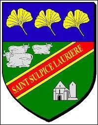 Ce blason appartient à la commune limousine de Saint-Sulpice-Laurière. Elle se situe dans le département ...
