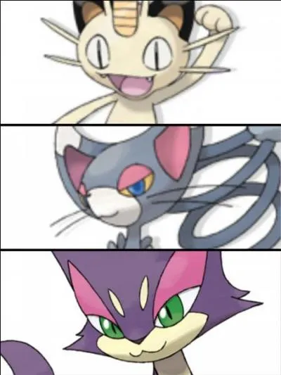 Parmi ces Pokémons, lequel n'est pas un chat ?