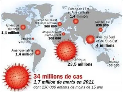 Selon vous, comment se nomme ce rétrovirus qui a déjà fait 40 millions de morts et infecte 30 millions de personnes aujourd'hui ?