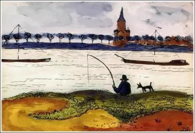 "Paysage fluvial avec pêcheurs" est-il un tableau d'Auguste Macke ?