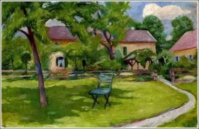 Est-ce August Macke qui a peint "Notre jardin et l'hôpital" ?