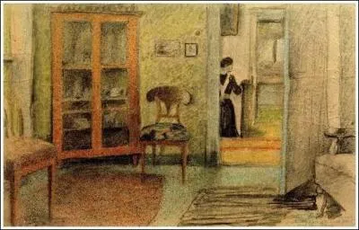 "Notre salon sur le couloir" est-il un tableau d'August Macke ?