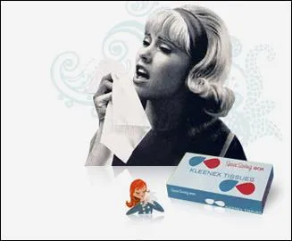 En 1960, dans quel pays, les Kleenex font-ils leur entrée ?