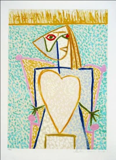Qui est l'auteur de l'oeuvre "Femme au buste en coeur" ?