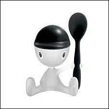 Encore un bel objet mignon de la collection Alessi que ce joli gamin &agrave; casquette. Qu'y met-on&nbsp; ?