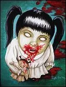 Al Molina a titré cette oeuvre "I did'nt do it" (ce n'est pas moi qui ai fait cela). Ce personnage sinistre pourrait sortir du film japonais... ?