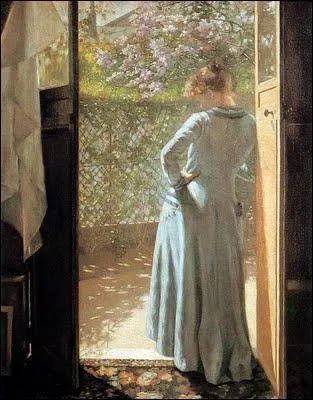 Ce joli tableau d'Eva Bonnier fait penser à un film relatant la biographie d'une artiste adorant la campagne. Quel est ce film ?