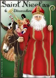 Quel animal accompagne St Nicolas ?