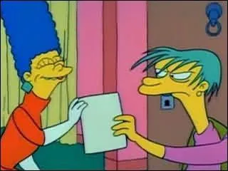 Dans ce dernier épisode qui est le 13, comment est la nounou des enfants Simpson ?