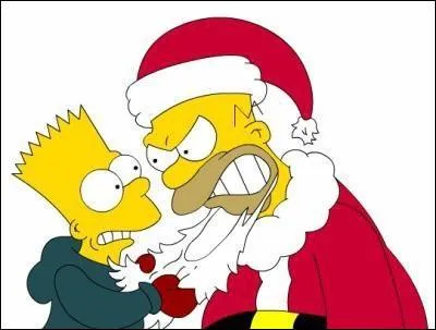 Dans l'épisode 1, à cause de quoi Homer fait-il le Père Noël ?