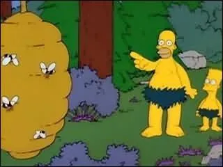 Dans l'épisode 7, de quoi est monstrueusement recouvert Homer ?