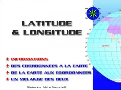 Complétez. "C'est grâce aux parallèles qu'on peut calculer la d'un point du globe terrestre."