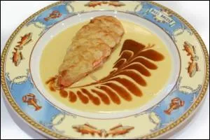 Puisque nous avons le bonheur d'être chez ce grand maître de la cuisine traditionnelle, nous allons goûter une de ses spécialités (vous pouvez, en un clic agrandir l'image) :