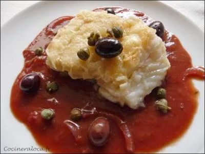 Voici un plat qui nous est servi à Arles, celui-ci est à base de morue, mais c'est la sauce qui lui a donné son nom :