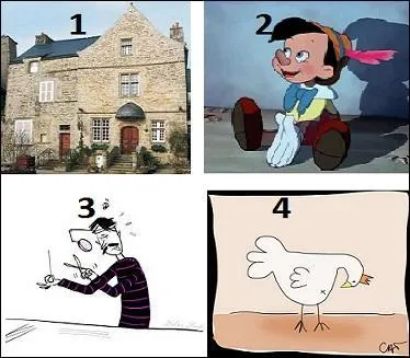 Choisissez parmi les éléments de l'illustration ce qui correspond le mieux à l'adjectif "flagrant".