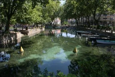 "La Venise des Alpes" doit son surnom aux canaux qui parcourent sa vieille ville. Quelle ville de Haute-Savoie est située au bord du "lac bleu" qui porte son nom ?