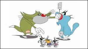 Oggy et les cafards : Comment s'appelle le chat vert ?