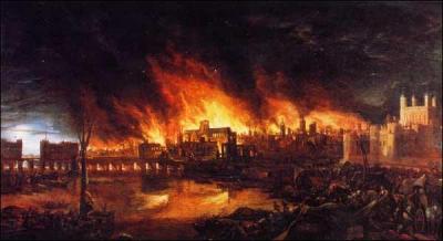 Quelle grande cité fut détruite en 1666 de notre ère par un incendie ayant duré 4 jours ?