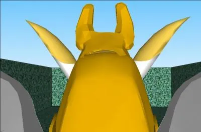 Nous avons deviné ! Le sphinx nous propose de monter sur son dos pour nous mener à la sortie ! 
Sachant qu'il file à une vitesse de 40 km/h et qu'il reste 5 km de couloirs devant nous, au bout de combien de temps serons-nous arrivés ?