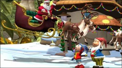 Qui attend le Père Noël avec Oui-Oui ?