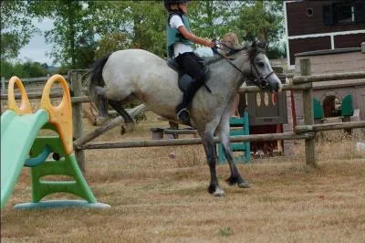 Sur cette photo je saute environ :