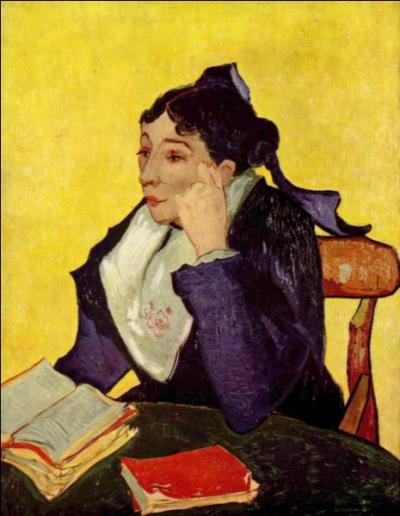 Qui a peint cette femme lisant sur la toile nommée "L'arlésienne" ?