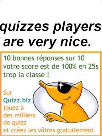 Quelle est la bonne réponse ?