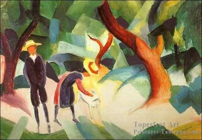 Voici une toile d'Auguste Macke, à quel mouvement est-elle rattachée ?