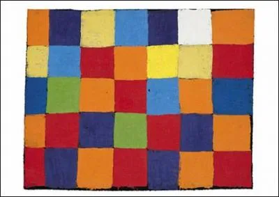 Quel artiste a réalisé ce tableau intitulé "Farbtafel" ?