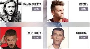 Qui est l'artiste masculin francophone de l'année ?