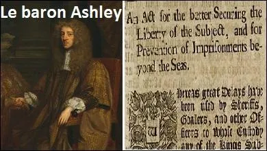 Comment appelle-t-on ce vote du Parlement anglais qui met en place, en 1679, un minimum de garanties judiciaires ?