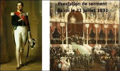 Qui fut acclamé en 1831 alors qu'il jurait "d'observer la Constitution et les lois du peuple..., de maintenir l'indépendance nationale et l'intégrité du territoire." ?