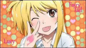 Quelle est la couleur de la marque du tatouage de Fairy Tail de Lucy ?