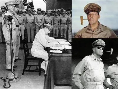 Restons aux Etats-Unis ! Quel est ce personnage, qui comme Popeye arbore une pipe en maïs ? Pour vous aider, je vous signalerai seulement que c'est le principal organisateur du dernier événement de la 2e Guerre moniale.