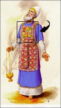 Comment se nomme ce pectoral, ou plus particulièrement un vêtement religieux serti de douze pierres précieuses selon la Bible, associé à Aaron le frère de Moïse ?