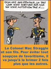 Dans quel album trouve-t-on le Colonel Mac Straggle ?