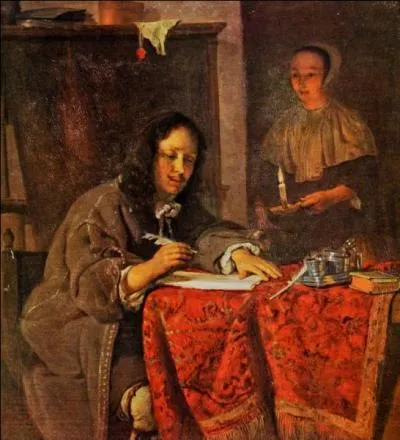 Qui a peint Homme écrivant une lettre ?