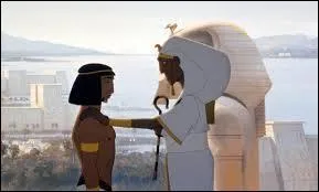 Au début du dessin animé on voit Moïse et son frère :