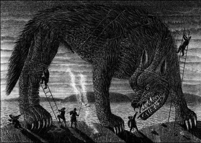 Fenrir, appelé également Fenrisúlfr est un loup géant dans la mythologie. Mais de quelle mythologie fait-il partie ?