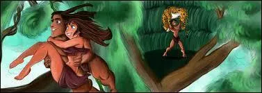 Quel membre de la famille de Jeanne Tarzan rencontre-t-il en premier ?